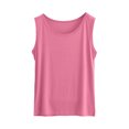 thumbnail image 6 of TEAJOPSUU Plus Size Tank Tops for Women Sleeveless Scoop Neck Cami Shirts Slim Fitted Daily Solid Basic Tank Blouses Hot Pink, 6 of 6