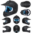thumbnail image 3 of Casco juvenil Roozo para moto de cross con gafas, certificado DOT, 3 of 5