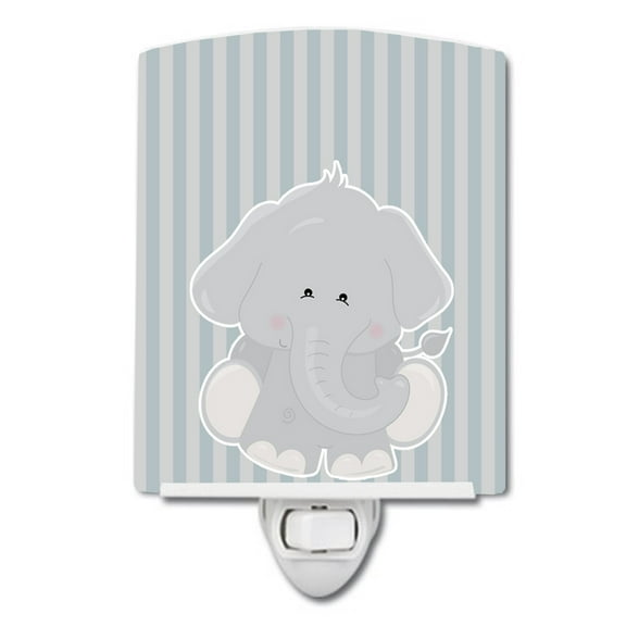 Caroline's Treasures BB8610CNL Elephant Al Ceramic Night Light, 6x4x3", multicolor