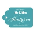 thumbnail image 1 of 100 PCS Mr & Mrs Custom Made Hang Tags Personalized Wedding Favor Gift Paper Tags, 1 of 1