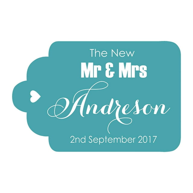 100 PCS Mr & Mrs Custom Made Hang Tags Personalized Wedding Favor Gift Paper Tags