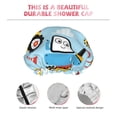 thumbnail image 5 of Easygdp Building Truck Shower Caps for Women, Double Waterproof Layers Shower Cap, Quick Drying Bath Hair Cap Reusable, 5 of 9