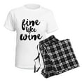 thumbnail image 4 of CafePress - Fine Like Wine Women's Light Pajamas - Women's Short Sleeve Print T-Shirt and Pants Light Cotton Pajama Set, 4 of 7