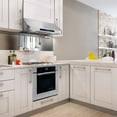 thumbnail image 3 of Cosmo 4 Piece Kitchen Appliance Packages with 30" Freestanding Dual Fuel Range 30" Island Range Hood 24" Built-in Integrated Dishwasher & French Door Refrigerator Kitchen Appliance Bundles, 3 of 18