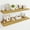 Natural Oak, variant on 40" Floating Shelves for Wall, Wooden Shelves with Invisible Brackets Set of 2, Rustic Farmhouse Wall Mounted Shelf for Kitchen Bathroom Living Room Study, Walnut