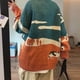 thumbnail image 5 of Gibobby Suéter de Punto Chicas Pareja de tendencias Color que coincide con Casual Guapo Cuello Round All Sweater (Anaranjado, M), 5 of 5