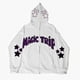 thumbnail image 3 of Sudadera con letras Y2k oscuras europeas y americanas para hombre y mujer, sudaderas con capucha, Harajuku gótico, sudadera con cremallera de gran tamaño, 2023, 3 of 4