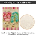 thumbnail image 4 of Flip Flops Beach Summer Garden Flag Double Sided Vertical Burlap Yard Outdoor Decor 12.5x18 Inch, 4 of 6