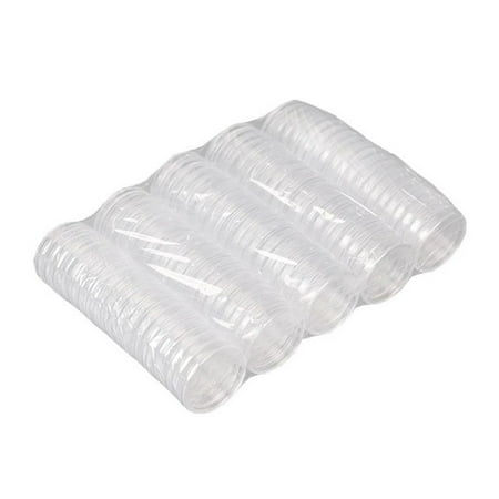 

BAMILL 100 x Rimless Coin Capsules/Cases 39mm - Can fit 1 oz silver Britannia