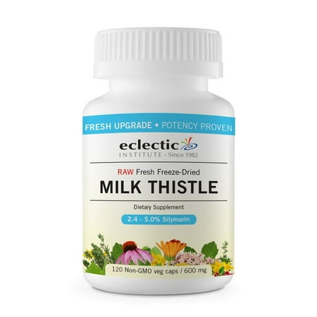 Milk Thistle Seed 600mg Freeze-Dried Organic Eclectic Institute 120