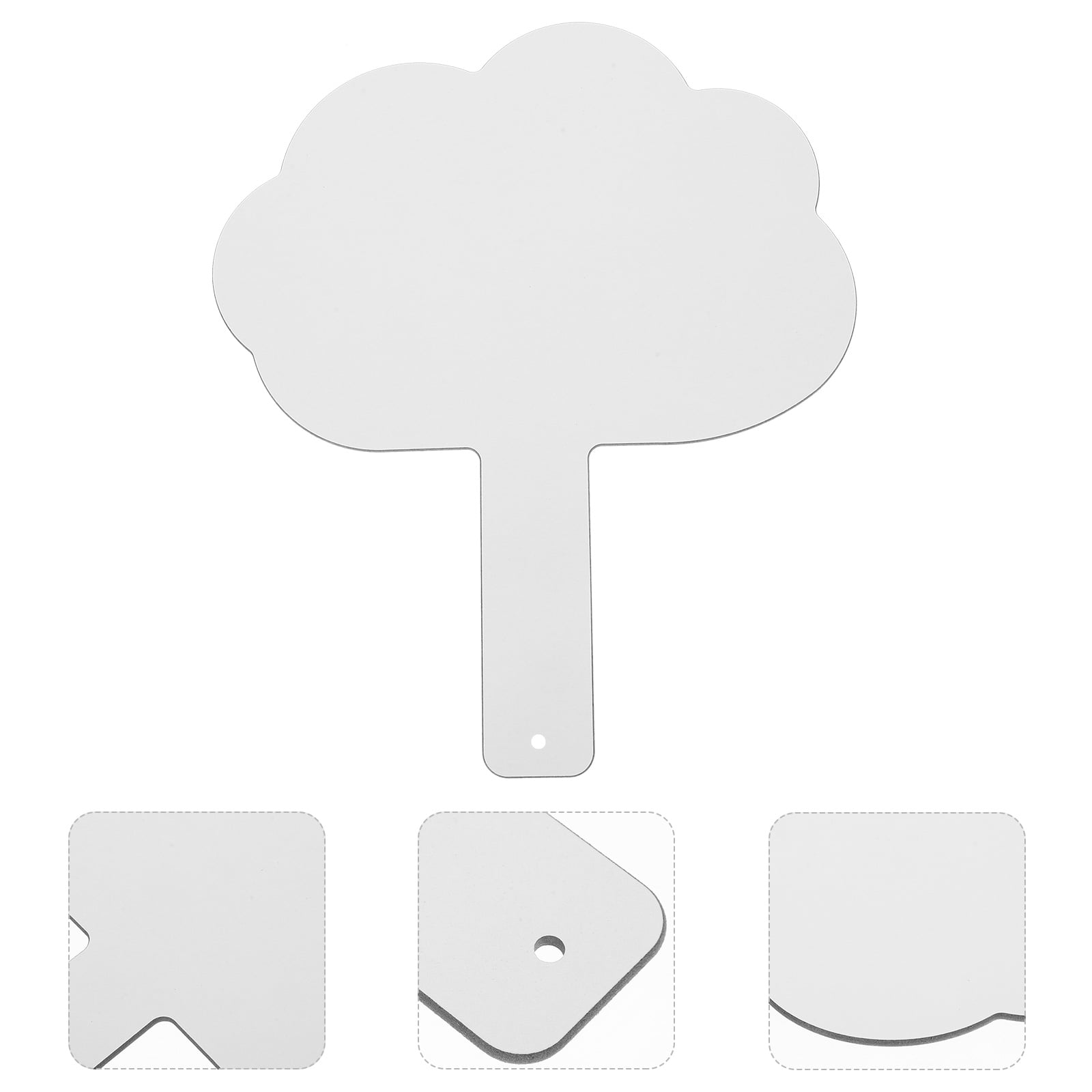 Minkissy Handheld White Board with Lines Reusable Dry Erase Board for Writing and Scoring