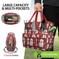 thumbnail image 2 of Garden Tool Bag,Pink Bichon Frise Garden Tool Organizer,Garden Gifts,Waterproof Multi-Pocket Garden Tool Storage 11.8x5.5x11.4 Inch(Tools NOT Included), 2 of 6