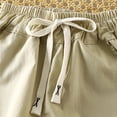 thumbnail image 5 of UACY Shorts for Girls Cotton Bermuda Shorts with Pockets Elastic Waist Knee Length Casual Athletic Walking Shorts, 5 of 6