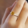 thumbnail image 2 of YoTreasure 1.82 Ct. Citrine Solid 925 Sterling Silver Solitaire Ring, 2 of 5