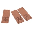 thumbnail image 3 of PU Leather Label Soft 4 Holes DIY Accessories for Wallet Hat Sewing 100Pcs Handmade Labels for Knitting Super Fiber, 3 of 7