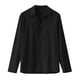 thumbnail image 2 of Camisas De Vestir Para Hombre 5xl Blusa Long Drawsting T Cotton Solid Sleeve camisetas Linen Baggy Retro Men's Men's blusa (Black, M), 2 of 6