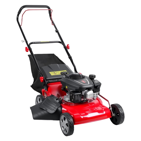 3-in-1 Self-Propelled Gas Lawn Mower with 131cc Engine, 50L Grass Catcher & Big Wheels for Effortless Lawn Care & Quick Cleanup