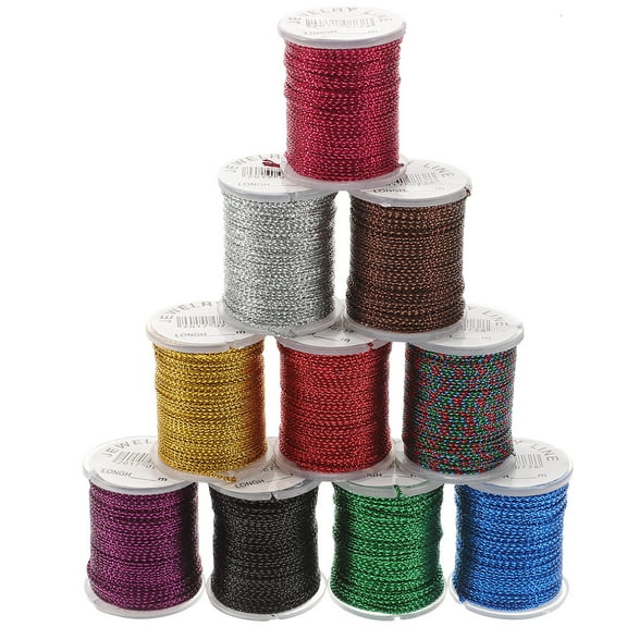 Soimiss Necklace ng Cord Assorted Color for Craft Enthusiasts 10Set