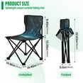 thumbnail image 3 of WOBOGO Starry Sky Camping Chair Convenient Four Corner Backrest Folding Stool Can Hold Up to 220lbs, 3 of 8