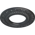 thumbnail image 3 of Ekena Millwork 8 1/8"OD x 4 1/8"ID x 1/2"P Andrea Ceiling Medallion (Fits Canopies up to 4 1/8"), Hand-Painted Pewter, 3 of 6