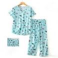 thumbnail image 3 of Pajamas for women set Cotton M 1 Piece Green Lightweight Summer Pajamas and Fall pajamas, 3 of 3