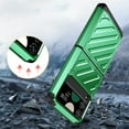 thumbnail image 3 of ELEHOLD Rugged Case for Samsung Galaxy Z Flip 3 Hybrid PC+TPU Shockproof Anti-Scratch Case with Hinge Protection Armor Cover Case for Samsung Z Flip 3,Green, 3 of 6
