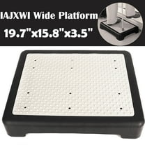 IAJXWI 19.7" Wide Platform Non-Slip Half Step, Safety One Step Stool for Indoor and Outdoor Mobility Aid for Vehicle, Bedside, Portable Step Riser for Adults Seniors