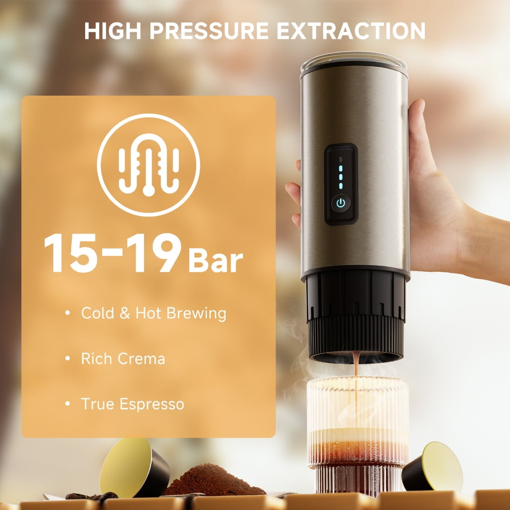 PatungKu Dense Rustless Coffee Maker combined Plan Constructed In Rechargeable Battery for Outdoor Telecommute