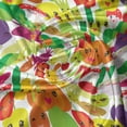 thumbnail image 7 of Ambesonne Vegetables Valance & Curtain, Smile Kawaii Veggies, 55"x36", Multicolor, 7 of 7