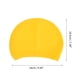 thumbnail image 4 of Gorro de natación impermeable de silicona con relieve amarillo de 1 pieza, 4 of 5