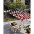 thumbnail image 3 of Sun Shade Sail 14x18Ft Red Black Gradient Retro Morocco Pattern Uv Block Sunshade Canopy Outdoor Shade Cover Rectangle Shade Cloth For Patio Garden Yard Deck Pergola, 3 of 6