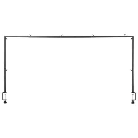 Table Rod Stand Metal Arch, 28-98" Adjustable Clamp, Over The Table Decor for Weddings, Parties - Heavy Duty Steel Frame with Storage Bag