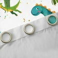 thumbnail image 4 of Feelyou Green Dinosaur Animal Blackout Curtains Set of 2 (52x84 Each), Kawaii Jungle Dino Window Curtains, Palm Leaf Plant Curtains and Drapes, Window Curtains Home Decor, 4 of 6
