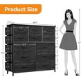 thumbnail image 5 of Dresser for Bedroom with 12 Drawer,Clothes Dresser with Side Pockets and Hooks,Chest of Drawers,Tall Closet Dresser for Closet, Living Room, Hallway, 5 of 8