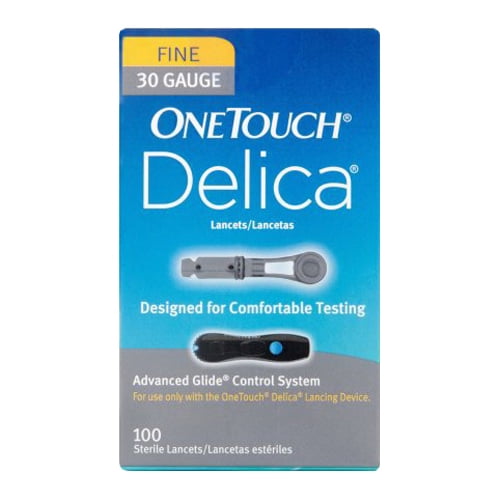 Delica Fine 30 Gauge Sterile Lancets, 100 Ea, 2 Pack