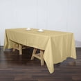 thumbnail image 6 of Efavormart Rectangle Tablecloth, 60"x126" Stain & Wrinkle Resistant Washable Table Cloth, Oblong Decorative Polyester Fabric Table Cover for Dining, Party, Wedding & Baby Shower- Champagne, 6 of 11