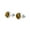 Brown Tiger Eye, variant on Silver Round Blue Cat's Eye Stud Earrings for Women & Men