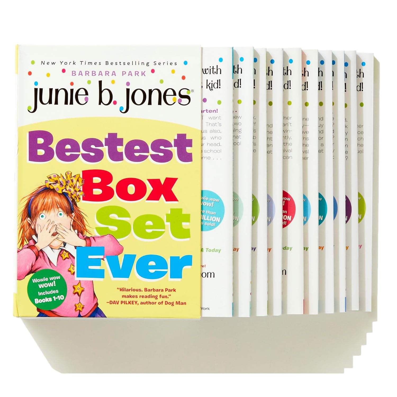 Junie B Jones Gift Set – Boxed Book Set by Barbara Park (Book 1–10); Top-Secret, Personal Beeswax: Journal by Junie B. (and Me!); Character Doll, and Activity Booklet (Growing Up, Funny, Adventures)