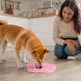 thumbnail image 6 of Silicone Dog & Cat Lick Mat with Suction Cups - Anxiety Relief/Promotes Healthy Eating/Frozen & Dishwasher Safe - Pet Peanut Butter Lick Pad(cat paw shape-Sky Blue), 6 of 6