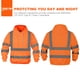 thumbnail image 2 of Sudaderas con capucha de trabajo Wefeyuv de seguridad de alta visibilidad para hombre, 2 of 7