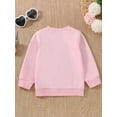 Valentines Day Toddler Baby Girl Sweatshirt Letters Print Long Sleeve