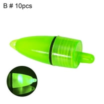 10pcs LED Night Fishing Rod Bite Bait Alarm Light with/without Twin Bells Ring Fishing Bite Alarm Indicator Carp Fishing Accessories