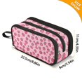 thumbnail image 4 of FORMRS Pencil Case with 3 Compartments Zipper Pouch, Elementary School Level and up, Strawberry Bliss, 4 of 8