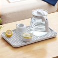 thumbnail image 5 of Drain Tray Plastic Tray for Tea Cup Double-Layer Drain Tea Tray Household Drain Rack Kitchen Tableware Storage, 5 of 5