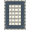 Navy Blue Cream, Pattern 2, variant on ODIKA Print Paws Retro Bones Geometric Layout Decorative Alfombra Para for Living Room, Under Sectional, Family , Non-Slip Flatwoven