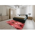 thumbnail image 5 of Ahgly Company Machine Washable Indoor Square Transitional Red Area Rugs, 8' Square, 5 of 7