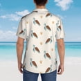 thumbnail image 3 of Lsque Sea Turtle pattern Hawaiian Shirt for Men, Unisex Summer Beach Casual Short Sleeve Button Down Shirts-Small, 3 of 9