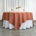 thumbnail image 3 of BalsaCircle 90" x 90" Square Polyester Tablecloth Terracotta, 3 of 8