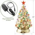 thumbnail image 4 of Árbol de Navidad Casafield de cerámica pintado a mano, 60 cm, con luces, 4 of 7