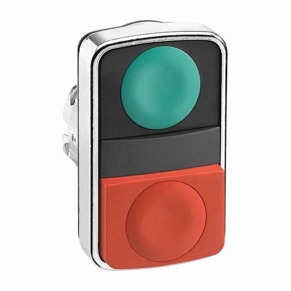 Schneider Electric Non-Illum Push Button,2,1 Flush,1Ext ZB4BL7340